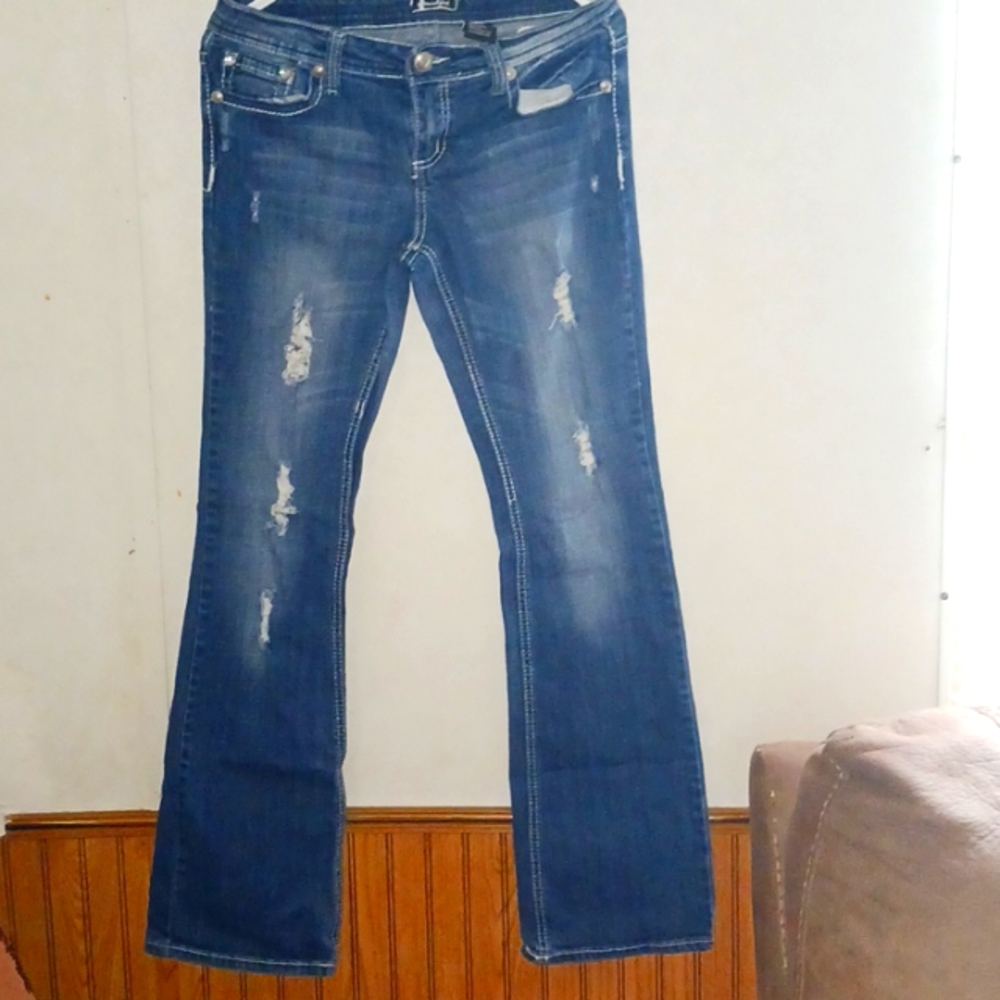 Soundgirl rhinestone cross jeans